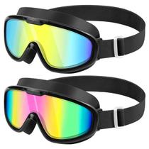 Óculos de natação sliwo Swim Wide View, antiembaçante UV, pacote com 2 unidades