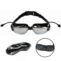 Óculos de Natação Sloth Aquatech Antiembaçante Uv Mirror Com Protetor de Ouvido