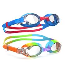 Óculos de natação ZABERT K20 para crianças e meninos de 3 a 12 anos, pacote com 2