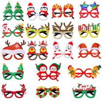 Óculos de Natal Thuodo com Glitter - 18 Unidades (Tamanho Único)