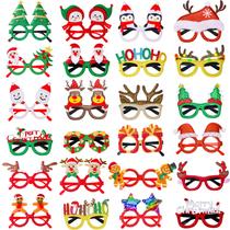 Óculos de Natal Thuodo Glitter, decoração de festa, 24 unidades Óculos de Natal Thuodo Glitter, decoração de festa, 24 unidades