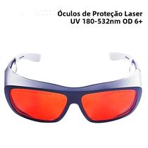 Óculos De Proteção a Laser Profissionais HUNST OD 6+ Para Lasers UV Azuis E Verdes De 355nm, 450nm,