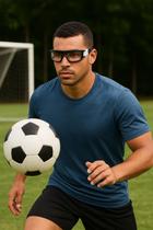 Óculos de proteção adulto p/ futebol esportes aceita grau d