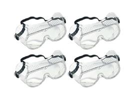 Óculos De Proteção Ampla Visão Transparente Rino 4 Un
