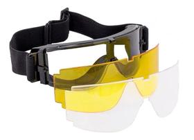 Óculos De Proteção Com 03 Lentes Proteção Uv Rossi