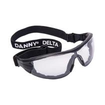 Óculos de Proteção Delta Militar Anti-Impacto e Antiembaçante - Haste e Elástico - lente in-out - CA 27772 Vicsa - Danny