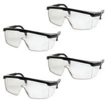 Óculos De Proteção Incolor Lente Policarbonato Kit C/ 4