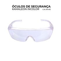 Óculos de Proteção Incolor Transparente Alta Durabilidade