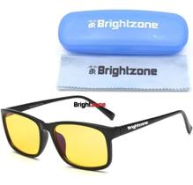 Óculos De Proteção Luz Azul Anti Radiação Uv Lente Amarela