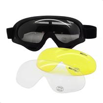 Óculos de Proteção Motocross Bike 3 Lentes Antiembaçante - Nautika