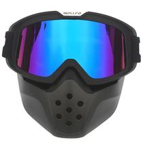 Óculos De Proteção Retrô Vintage Para Capacete De Moto, Máscara De Óculos Aberta À Prova De Vento Óculos De Proteção Retrô Vintage Para Capacete De Moto, Máscara De Óculos Aberta À Prova De Vento