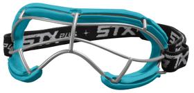Óculos de proteção STX 4Sight+ para lacrosse adulto, verde-azulado, armação oval de arame