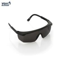 Óculos de Proteção VOLK Vvision 100 Lente Cinza - Antirrisco PCT 1 UN