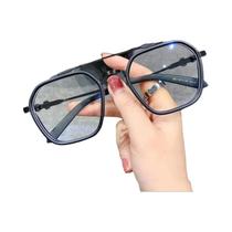 Óculos De Quadro Quadrado Preto Com Bloqueio De Luz Azul Para Homens, Óptica De Alta Qualidade