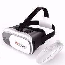 Oculos De Realidade Virtual 3d + Controle Bluetooth - Vr Box Oculos De Realidade Virtual 3d + Controle Bluetooth - Vr Box