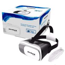 Óculos De Realidade Virtual 3D V-Box Branco + Controle Mymax