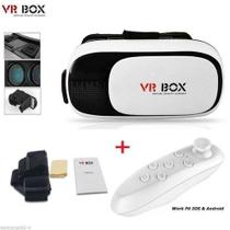 Oculos de Realidade Virtual 3D Vr Box + Controle Bluetooth - BCS