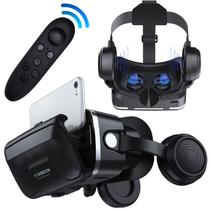 Oculos de Realidade Virtual Com Fone de Ouvido e Controle Bluetooth Para Jogos e Vídeos 3D - SHINECON