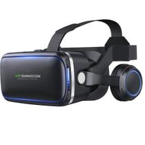 Oculos de Realidade Virtual Compatíveis com iPhone e Android c/ Fone de Ouvido SHINECON VR - PONTO DO NERD