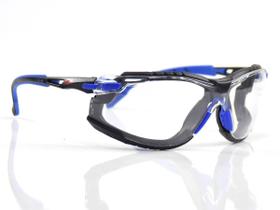 Óculos de Segurança 3M Kit Solus 1000 Transparente com tira elástica e espuma de vedação