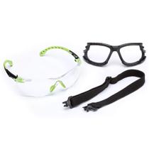 Óculos de Segurança 3M Solus 1000 - Lente Transparente Verde/Preta