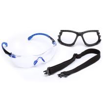 Óculos de segurança 3M Solus 1000 Series Clear Lens Azul/Preto Óculos de segurança 3M Solus 1000 Series Clear Lens Azul/Preto
