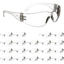 Óculos de segurança 3M, Virtua, 20 pares, ANSI Z87, Lente Clara Resistente a Arranhões Anti-Neblina, Moldura Clara, Cobertura envolvente