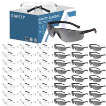 Óculos de segurança AOOFFIV Clear Lens ANSI Z87.1, pacote com 50
