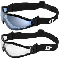 Óculos de segurança Birdz Eyewear Boogie Black Foam Padded x2 Óculos de segurança Birdz Eyewear Boogie Black Foam Padded x2
