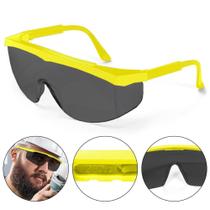 Óculos De Segurança Epi Foxter Lentes Fumê Startools Proteção Preto Amarelo Construção Civil Óculos De Segurança Epi Foxter Lentes Fumê Startools Proteção Preto Amarelo Construção Civil