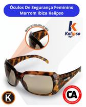 Óculos De Segurança Feminino Marrom Ibiza Kalipso