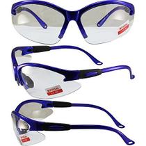 Óculos de segurança Global Vision Contender Bifocal Blue Frame Óculos de segurança Global Vision Contender Bifocal Blue Frame
