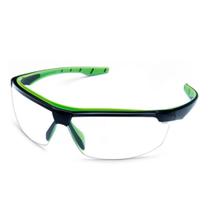 Óculos De Segurança Neon Verde Incolor Antirisco Uv E Antiembaçante Ca 40906 Steelflex