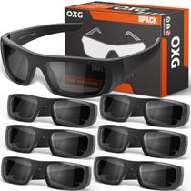 Óculos de segurança OXG Protective Eyewear, pacote com 6 ANSI Z87.1 Óculos de segurança OXG Protective Eyewear, pacote com 6 ANSI Z87.1