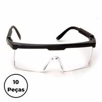 Óculos De Segurança Pedal Proteção Convencional Kit C/ 10un