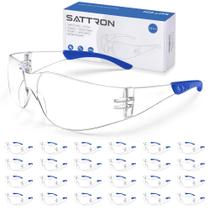 Óculos de segurança SATTRON, pacote com 24 lentes de policarbonato transparente