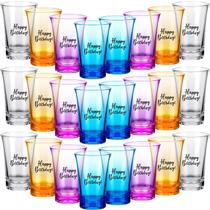 Óculos de Shot Hosuly Birthday Party 35 ml de acrílico engraçado x24