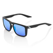 Óculos de Sol 100% Renshaw Matte Black Hiper Blue Multilayer Mirror Lens