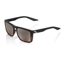 Óculos de Sol 100% Renshaw Soft Tact Black Havana Fade Hiper Silver Mirror Lens