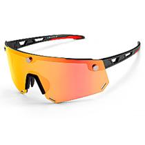 Óculos de sol 2 em 1 para ciclismo polarizado UV400 magnético SP213BK - Preto - Rockbros