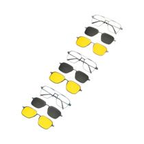 Óculos de Sol 3 em 1 com Clipe Magnético Polarizado UV400 - Masculino