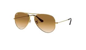 Oculos De Sol 3025 Aviador Armação Dourado Lentes Marrons - Miami Sun