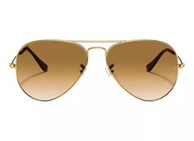 Oculos De Sol 3025 Aviador Dourado Lentes Marrom - Original Italia