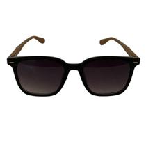 Óculos De Sol Acetato Unissex Armação Preta Estampada Tokio Fashion