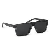 Óculos De Sol Amadeirado Masculino Proteção Uv Verão