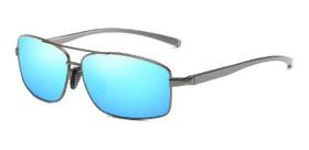 Óculos De Sol Aoron Retangular Polarizado Proteção Uv400