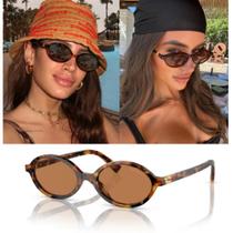 Oculos de sol Armação Oval Vintage Pequena Retro de Alta Qualidade GVMIUSOL001