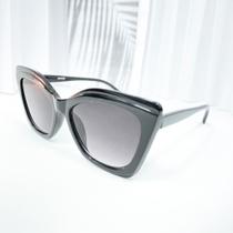 Óculos de sol armação preto modelo gatinho quadrado CÓD:A6353 UV400