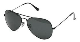 Óculos De Sol Aviador 3025 Lentes Preto Cristal Antiriscos Proteção Uv400Proteção UV400 - VISAOTICA