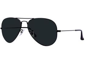 Óculos De Sol Aviador Black Aviator Super Confortável Uv400 - Us 411